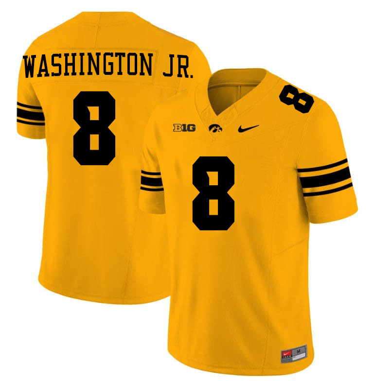 Terrell Washington Jr. Iowa Jersey,University Of Iowa Hawkeyes Fotoball Uniforms,Jersey,Gears-Gold